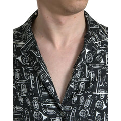 Dolce & Gabbana Black Silk T-Shirt - IT40 | M