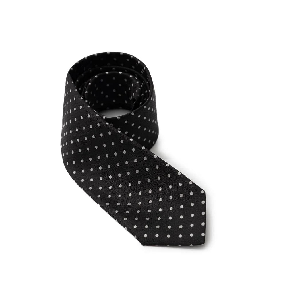 Dolce & Gabbana Black Silk Ties & Bowty - 6 cm - Neckties