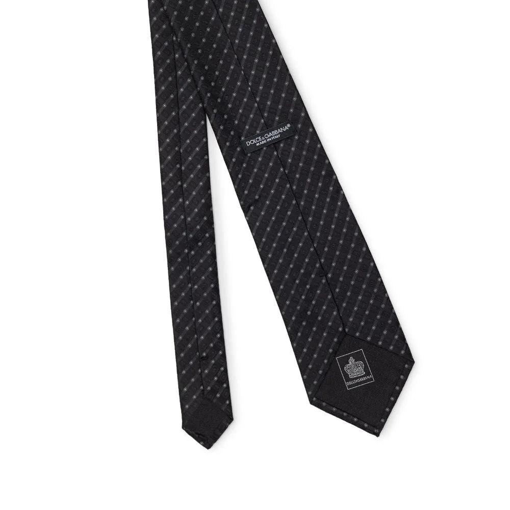 Dolce & Gabbana Black Silk Ties & Bowty - 8 cm - Neckties