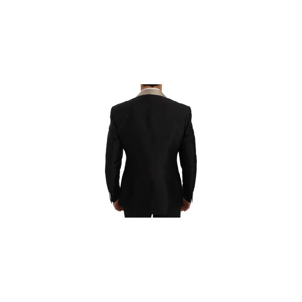 Dolce & Gabbana Black Silk Two-Piece Suit - IT44 | S
