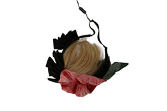 Dolce & Gabbana Black Silk White Hair Parrucchiera Diadem Headband - Headbands