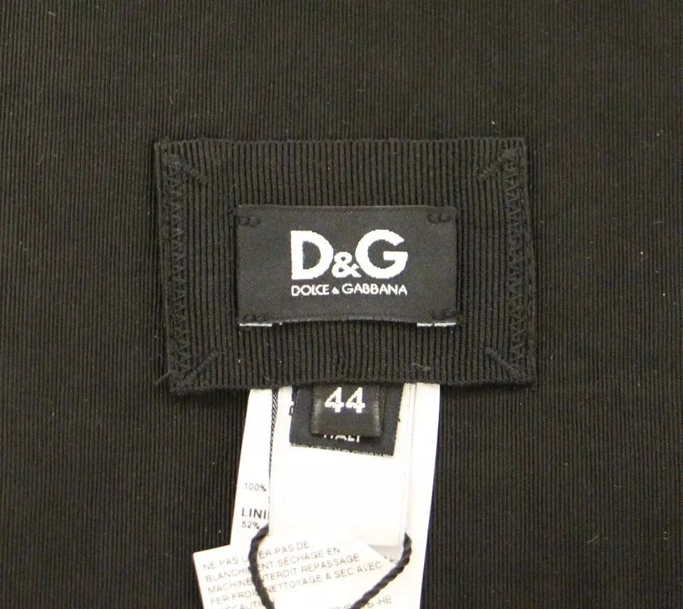 Dolce & Gabbana Black Silk Womens Waist Cummerbund - Traditional Clothing Accessories