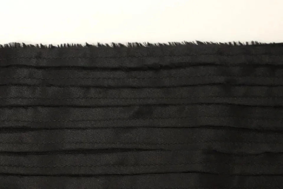 Dolce & Gabbana Black Silk Womens Waist Cummerbund - Traditional Clothing Accessories