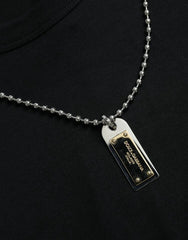 Dolce & Gabbana Black Silver Chain Short Sleeve T-shirt - T-Shirts