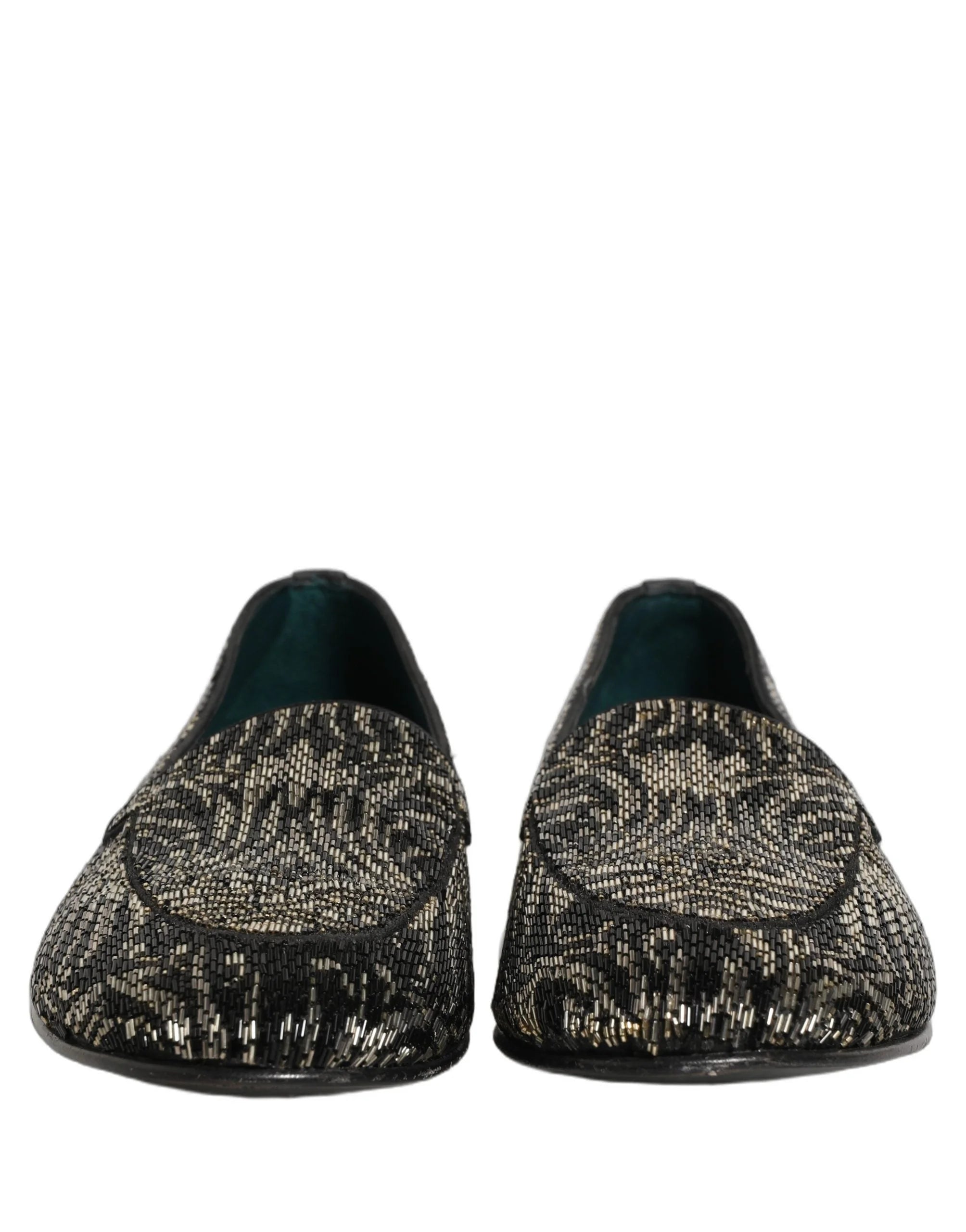 Dolce & Gabbana zwarte loafers met zilveren versiering - schoenen - EU43/US10