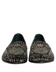 Dolce & Gabbana zwarte loafers met zilveren versiering - schoenen - EU43/US10