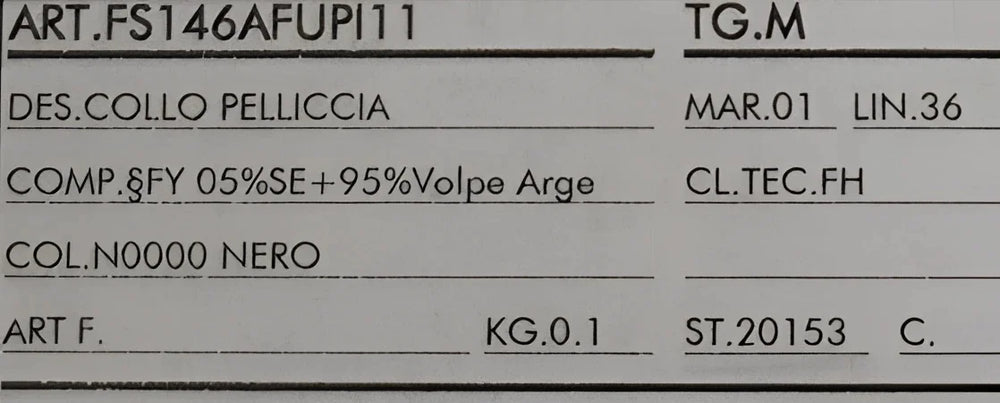 Dolce & Gabbana Black Silver Fox Fur Scarf - M - Scarves & Shawls