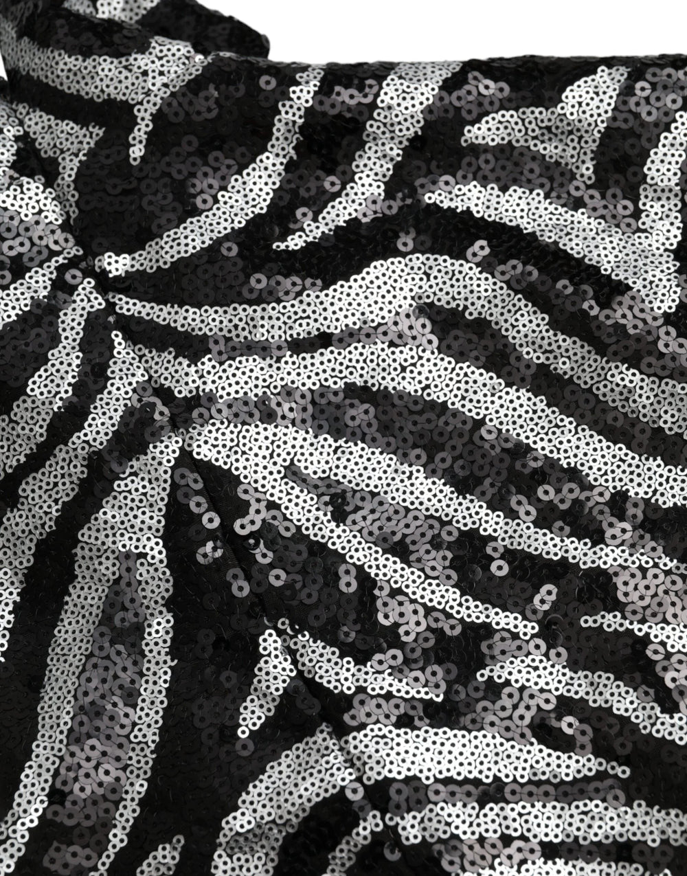 Dolce & Gabbana Black Silver Sequined Polyester Sweater - IT48 | M - Sweaters