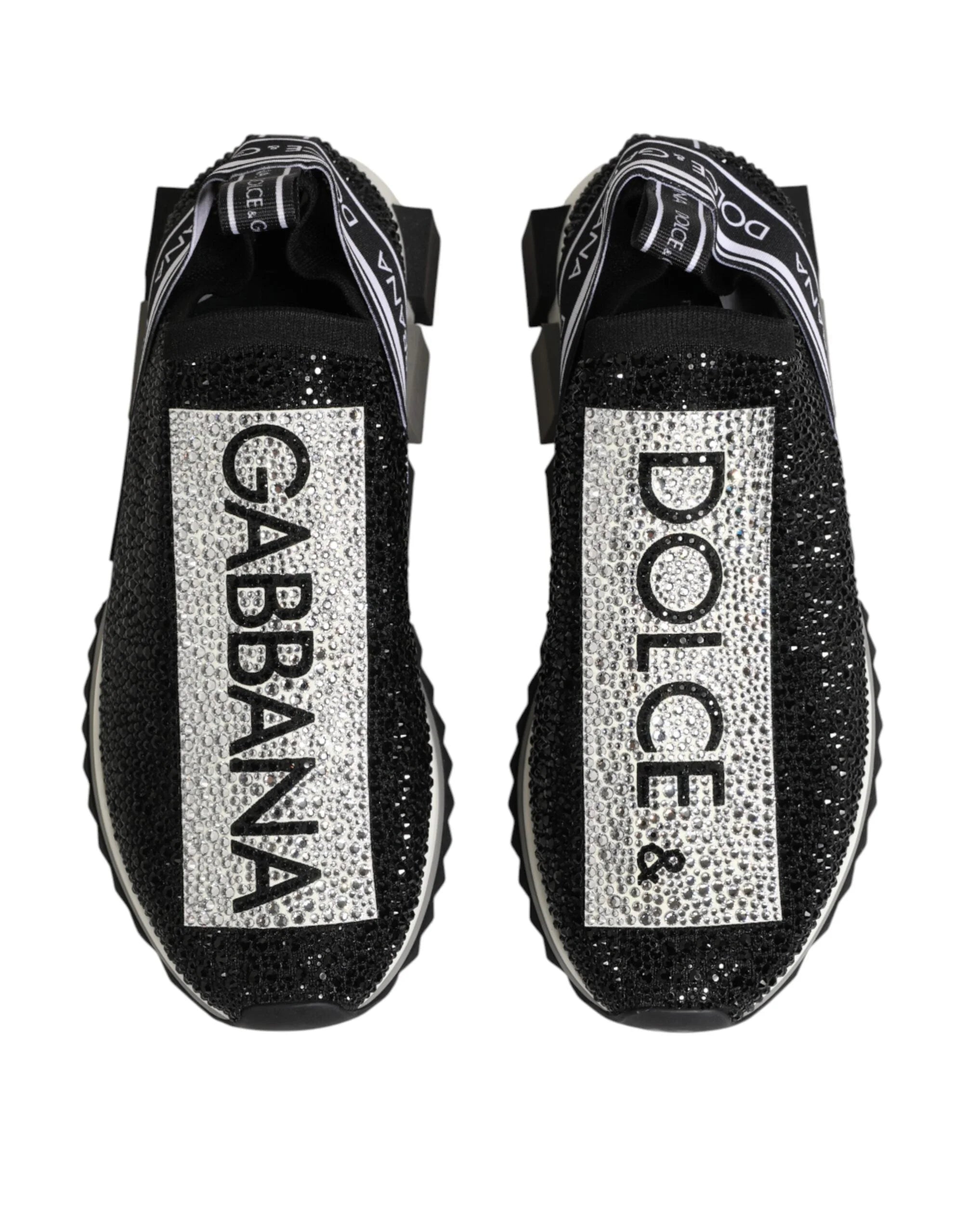 Dolce & Gabbana Black Silver Slip On Sorrento Sneakers Shoes - EU36.5/US6 - Sneakers