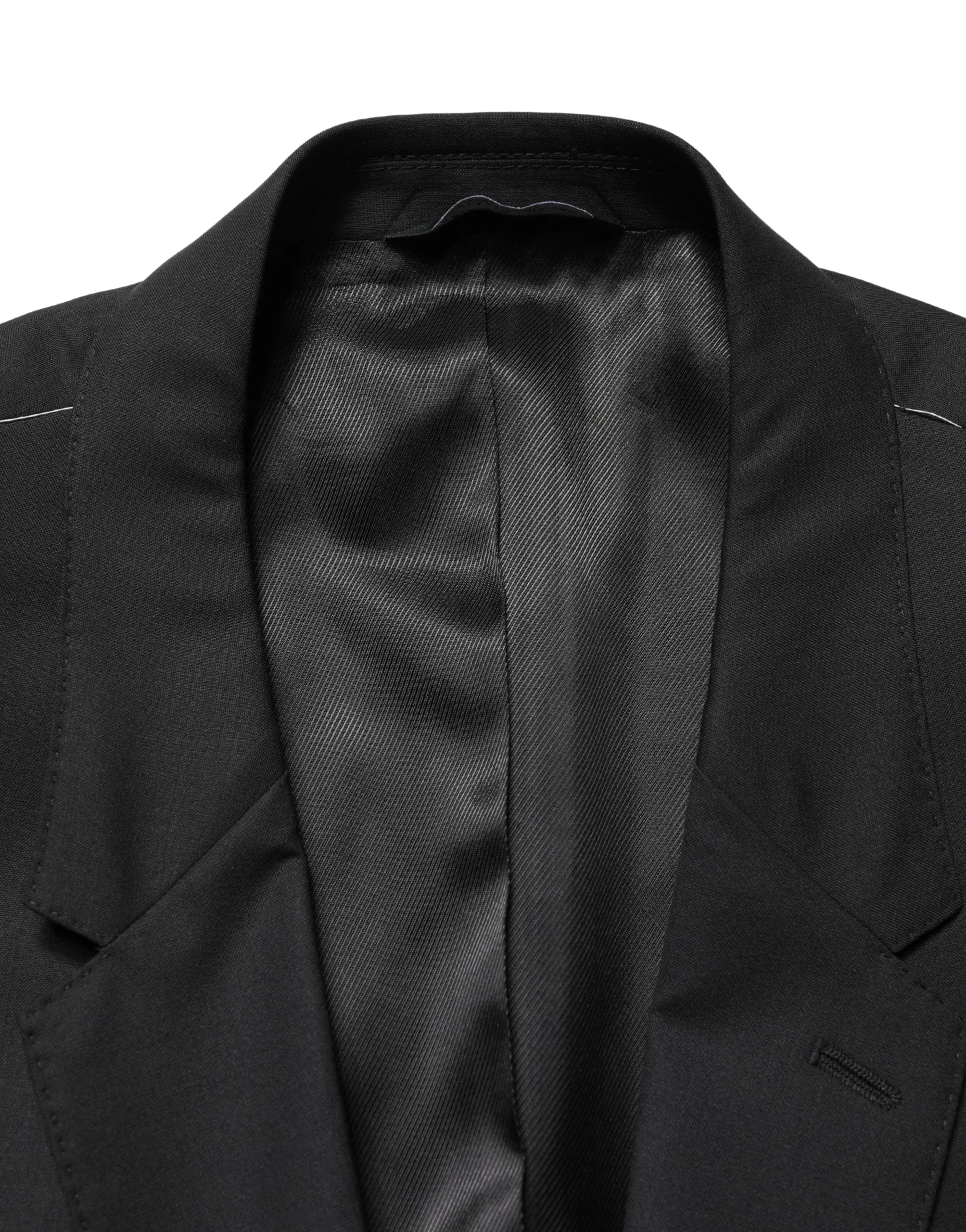 Dolce & Gabbana Schwarze Einreihige Anzugjacke mit 2 Knöpfen - IT60 | 3XL