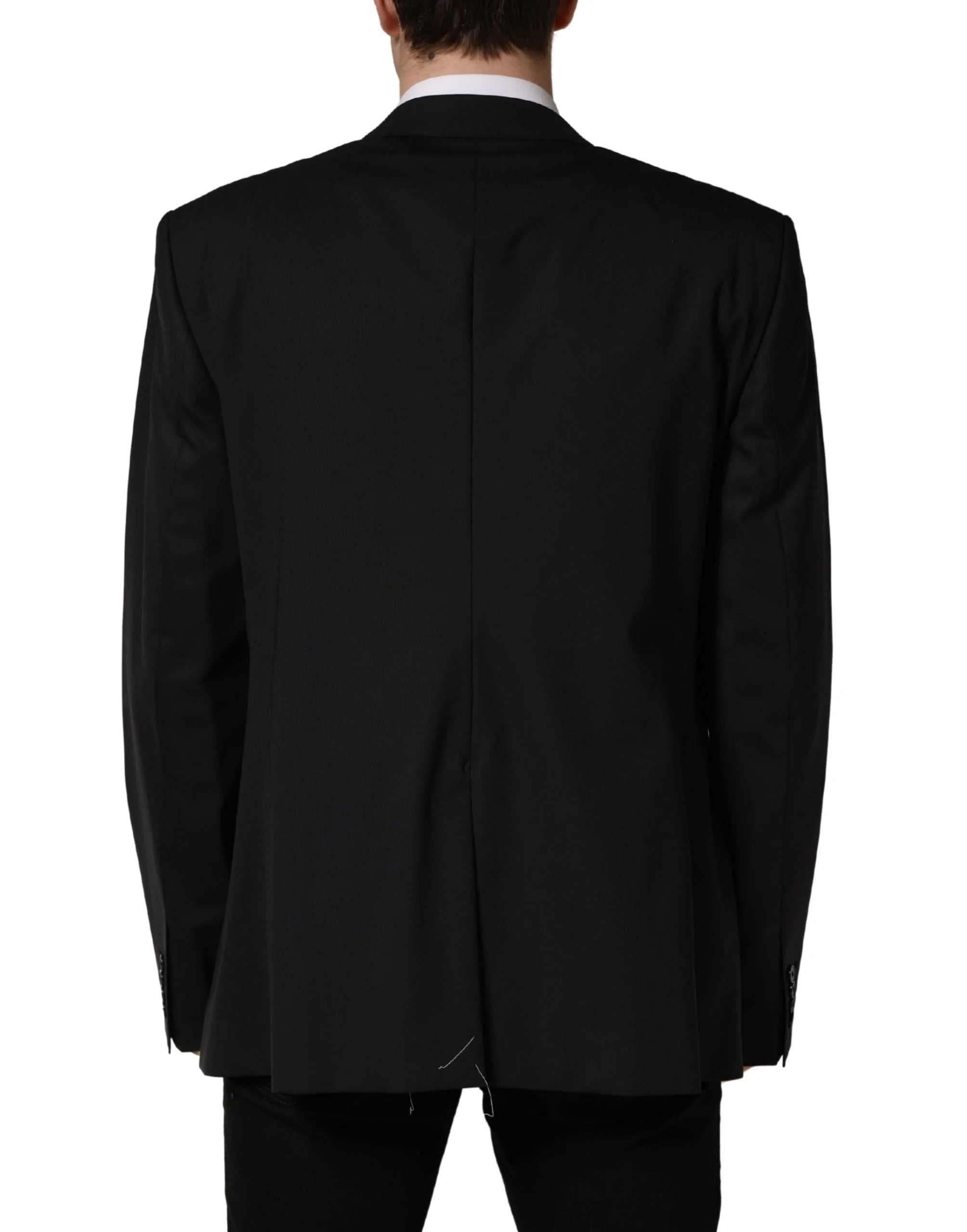 Dolce & Gabbana Schwarzes Einreihiger Sakko mit 2 Knopfleiste - IT60 | 3XL