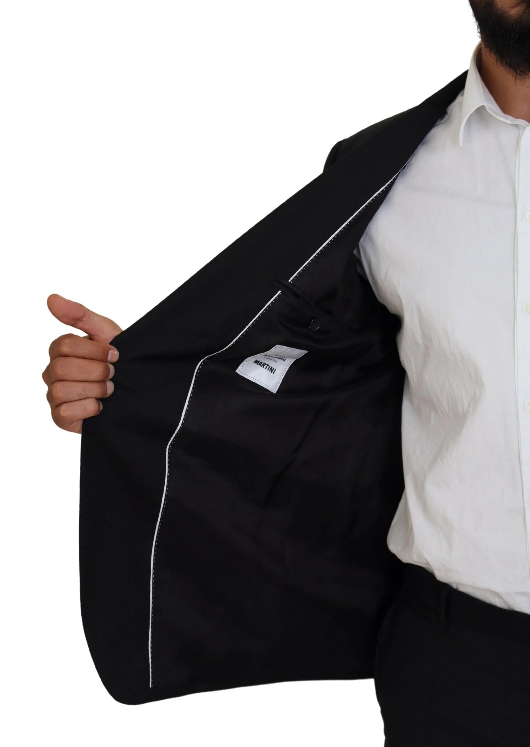 Dolce & Gabbana Black Single Breasted 2 Piece MARTINI Suit - IT50 | L - Suits