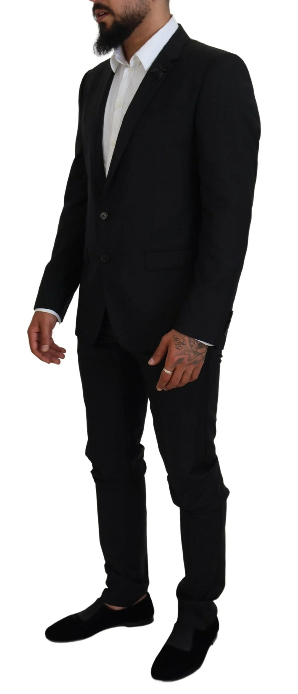Dolce & Gabbana Black Single Breasted 2 Piece MARTINI Suit - IT50 | L - Suits