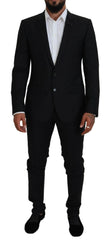 Dolce & Gabbana Black Single Breasted 2 Piece MARTINI Suit - IT50 | L - Suits