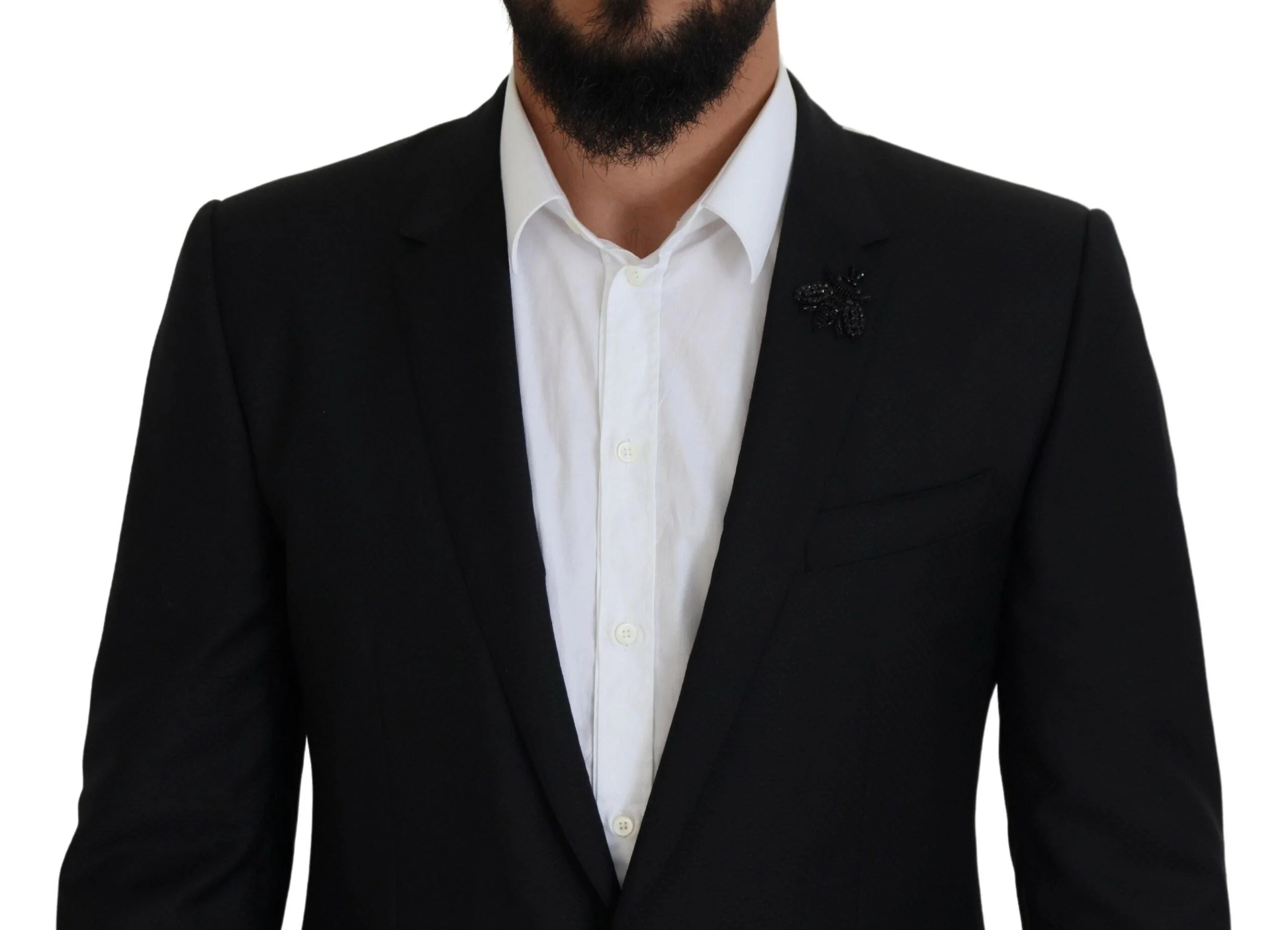 Dolce & Gabbana Black Single Breasted 2 Piece MARTINI Suit - IT50 | L - Suits