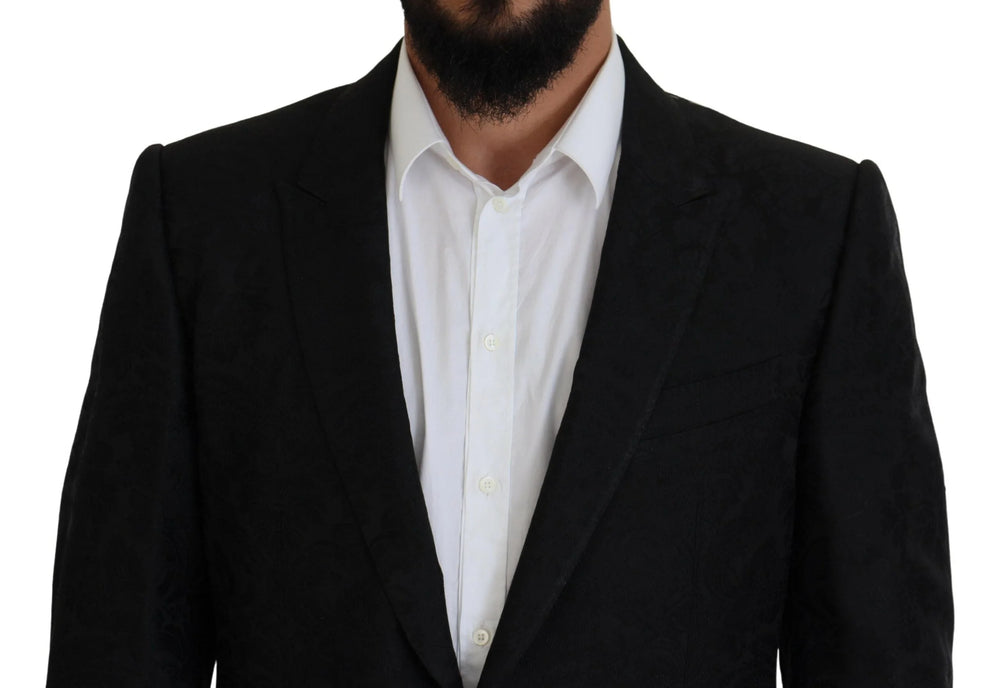 Dolce & Gabbana Black Single Breasted 2 Piece MARTINI Suit - IT56 | XL - Pant Suits