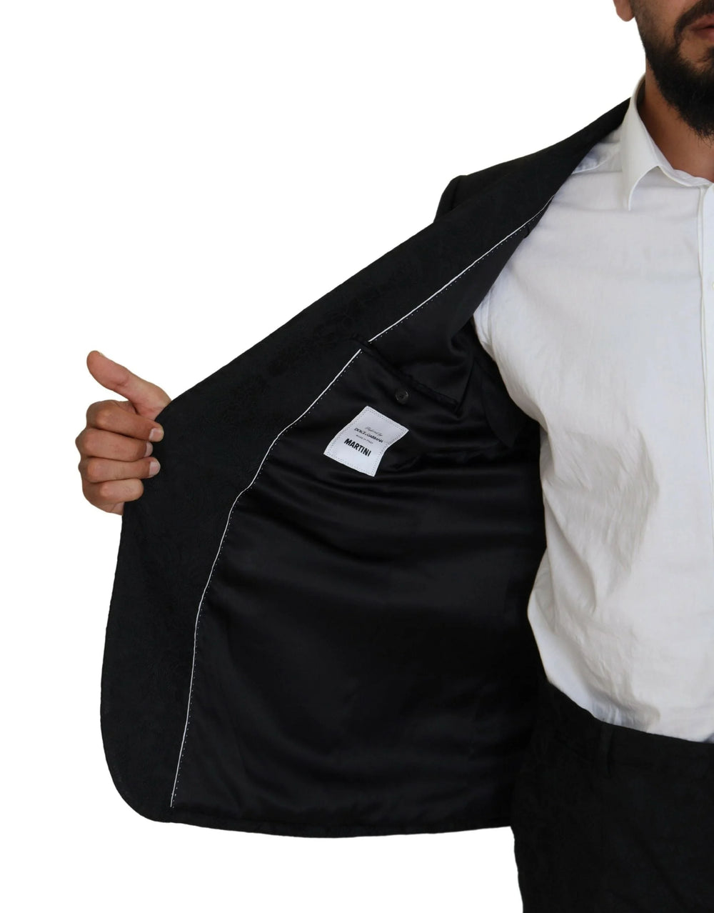 Dolce & Gabbana Black Single Breasted 2 Piece MARTINI Suit - IT56 | XL - Pant Suits