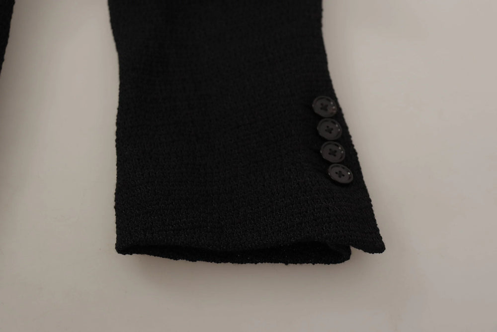 Dolce & Gabbana Black Single Breasted Coat Men Blazer - IT50 | L - Sport Jackets