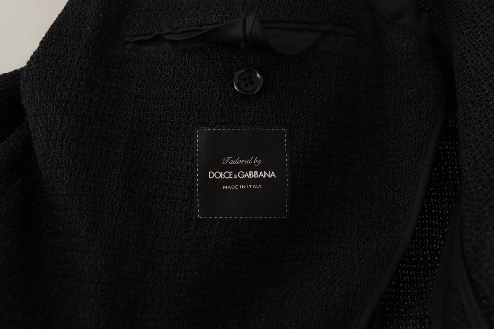 Dolce & Gabbana Black Single Breasted Coat Men Blazer - IT50 | L - Sport Jackets