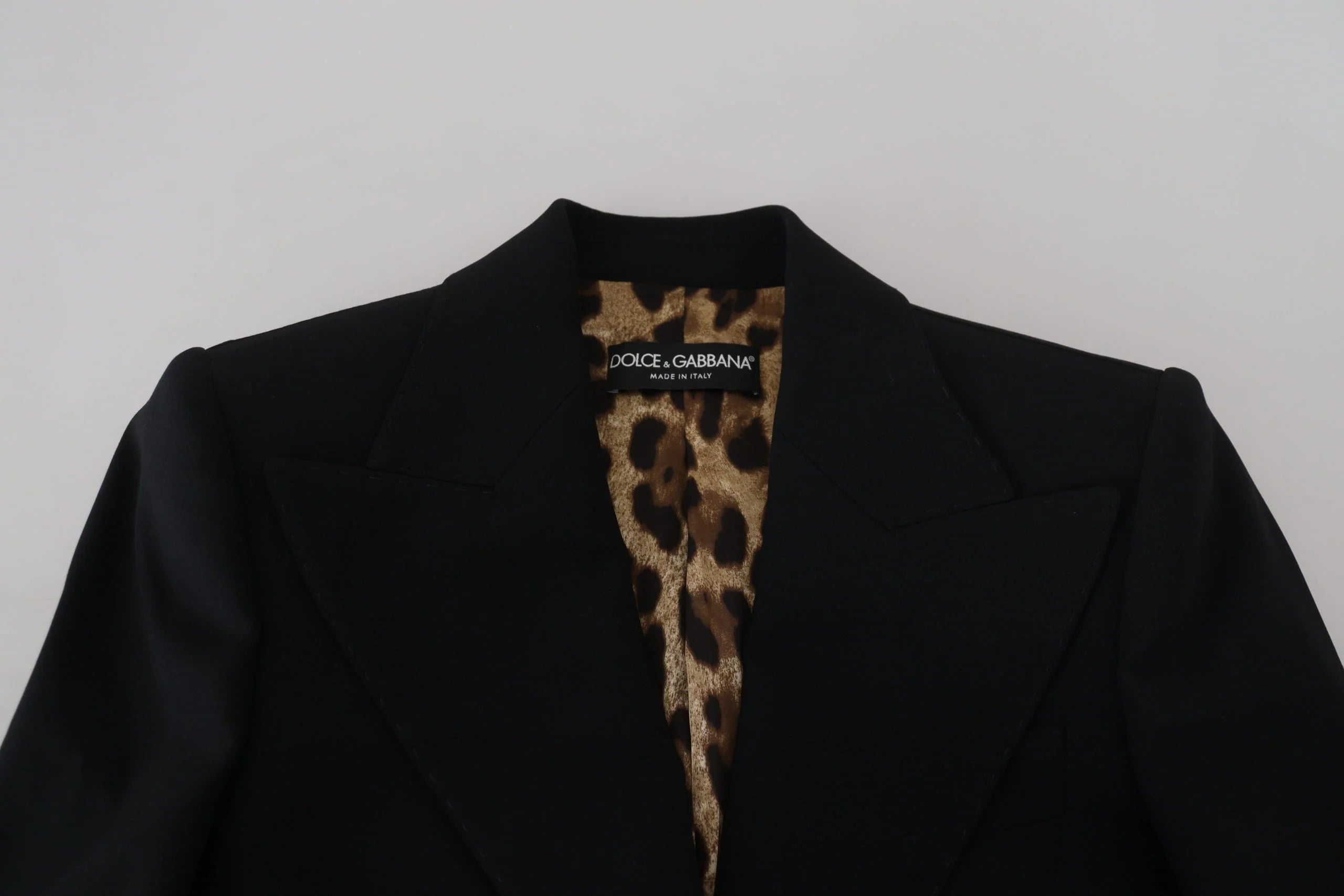 Dolce & Gabbana Black Single Breasted Fit Blazer Wool Jacket - IT38 | XS - Coats & Jackets