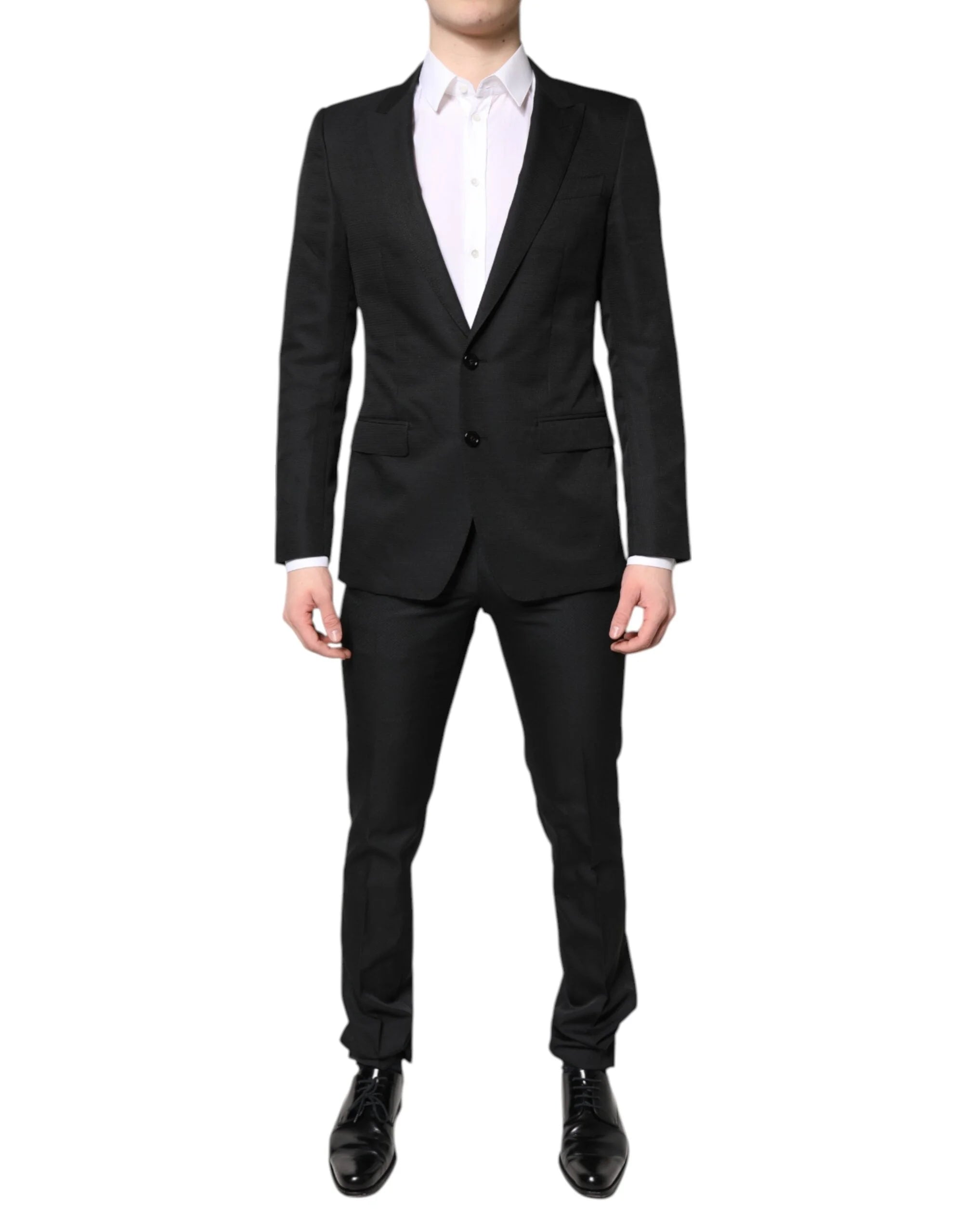 Dolce & Gabbana Black Single Breasted Formal 2 Piece Suit - IT46 | S - Pant Suits