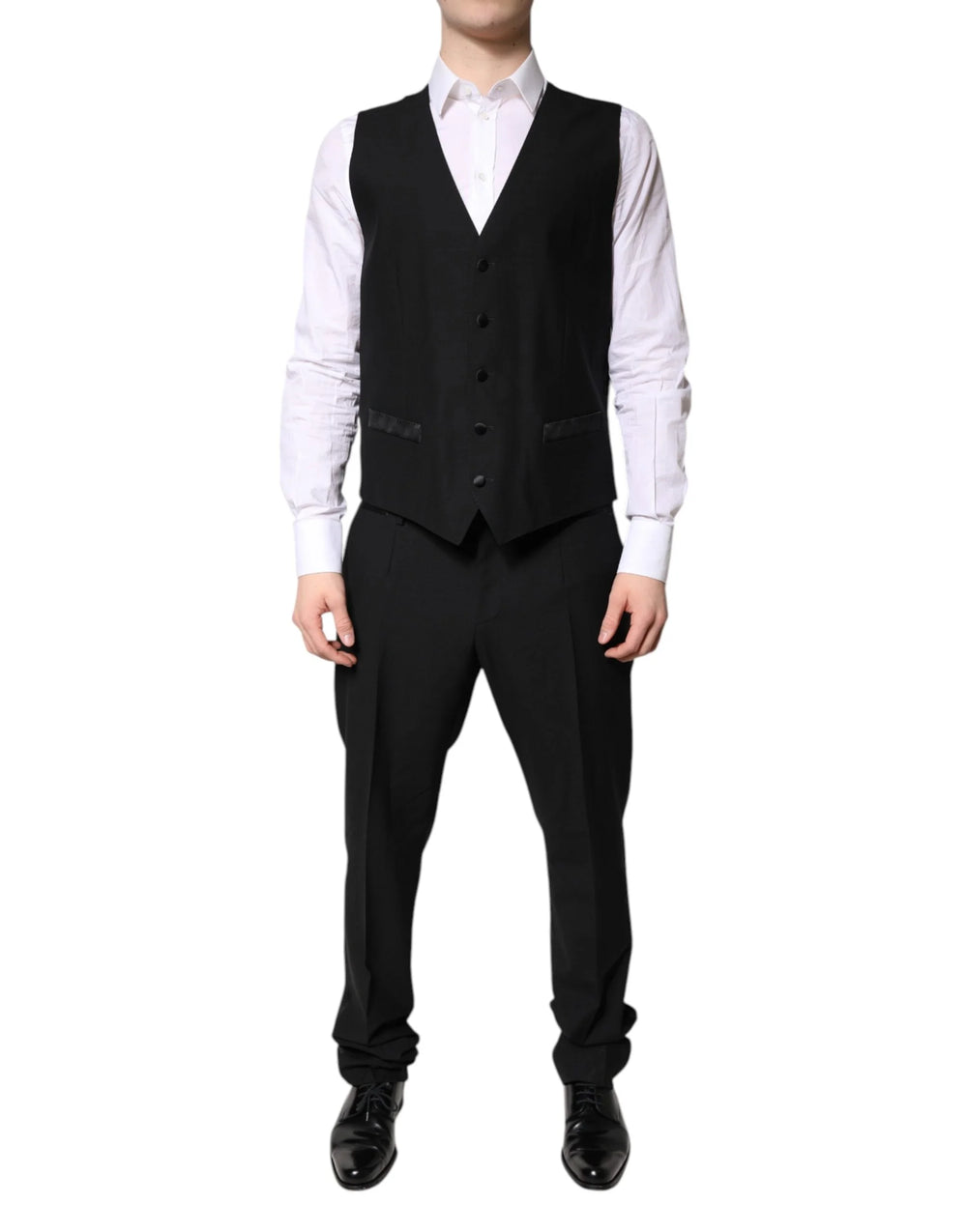 Dolce & Gabbana Black Single Breasted Formal 3 Piece Suit - IT52 | XL - Suits