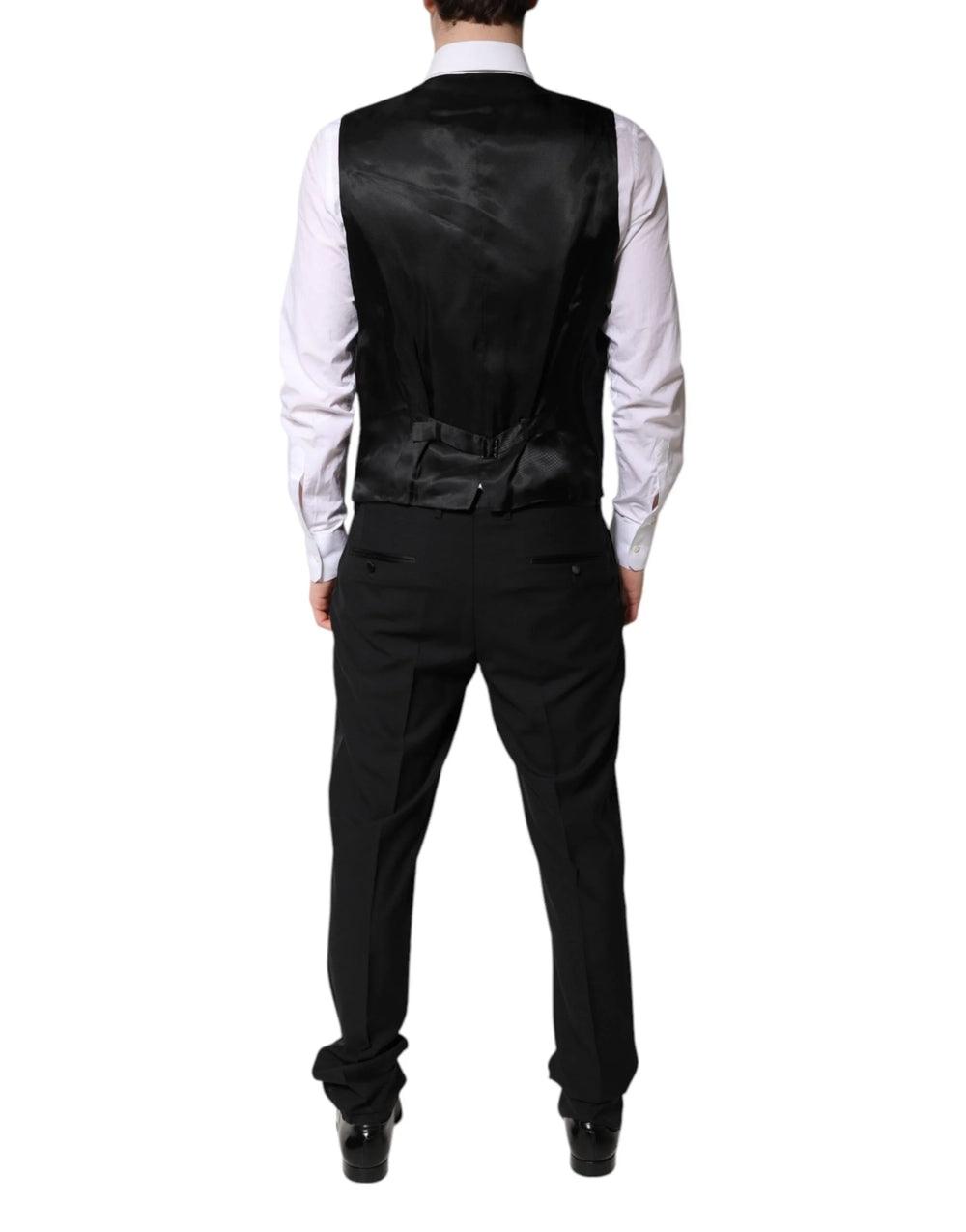 Dolce & Gabbana Black Single Breasted Formal 3 Piece Suit - IT52 | XL - Suits