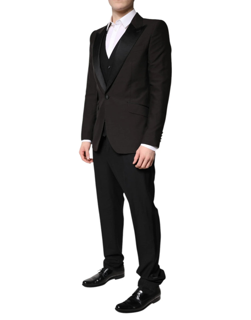 Dolce & Gabbana Black Single Breasted Formal 3 Piece Suit - IT52 | XL - Suits