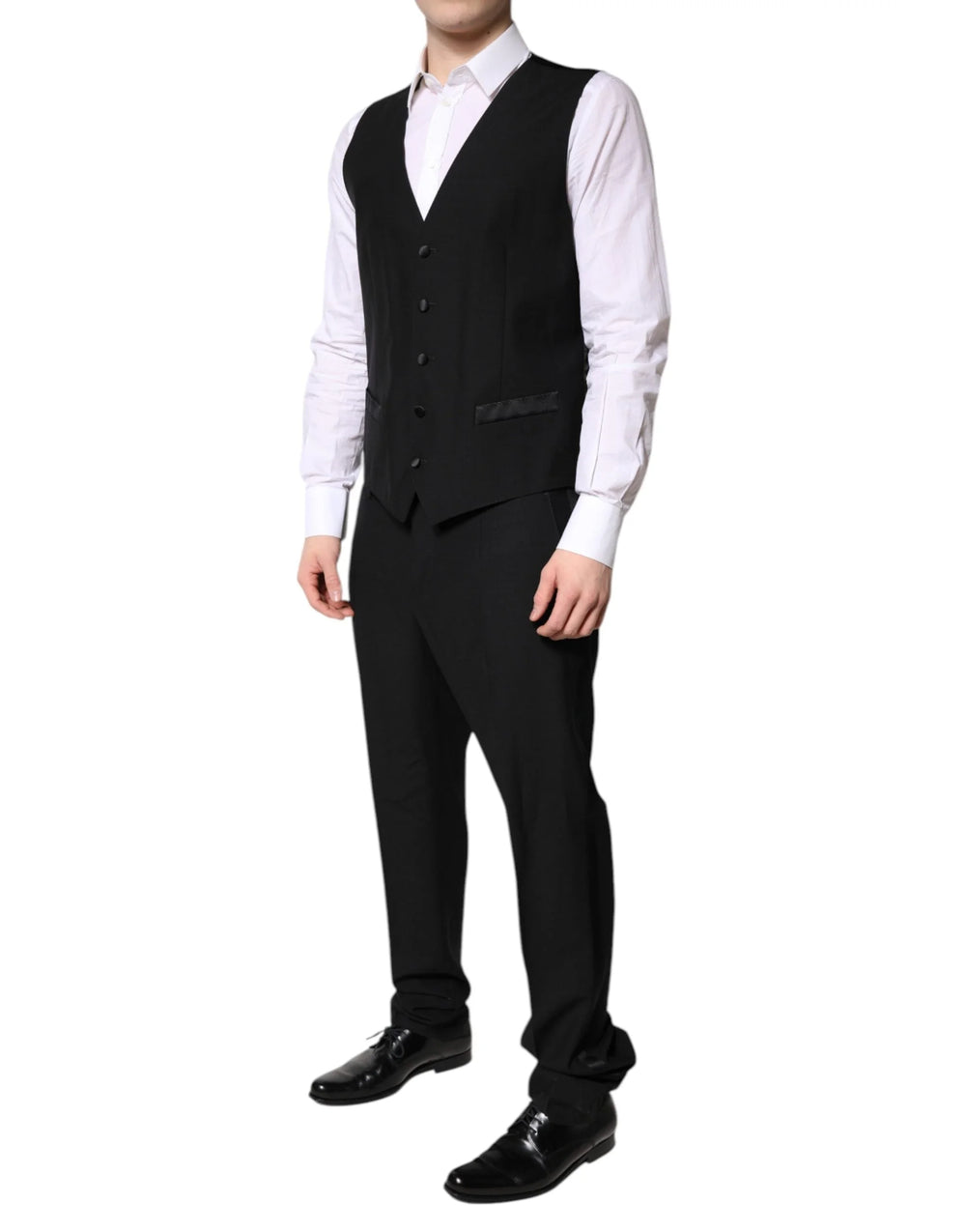 Dolce & Gabbana Black Single Breasted Formal 3 Piece Suit - IT52 | XL - Suits