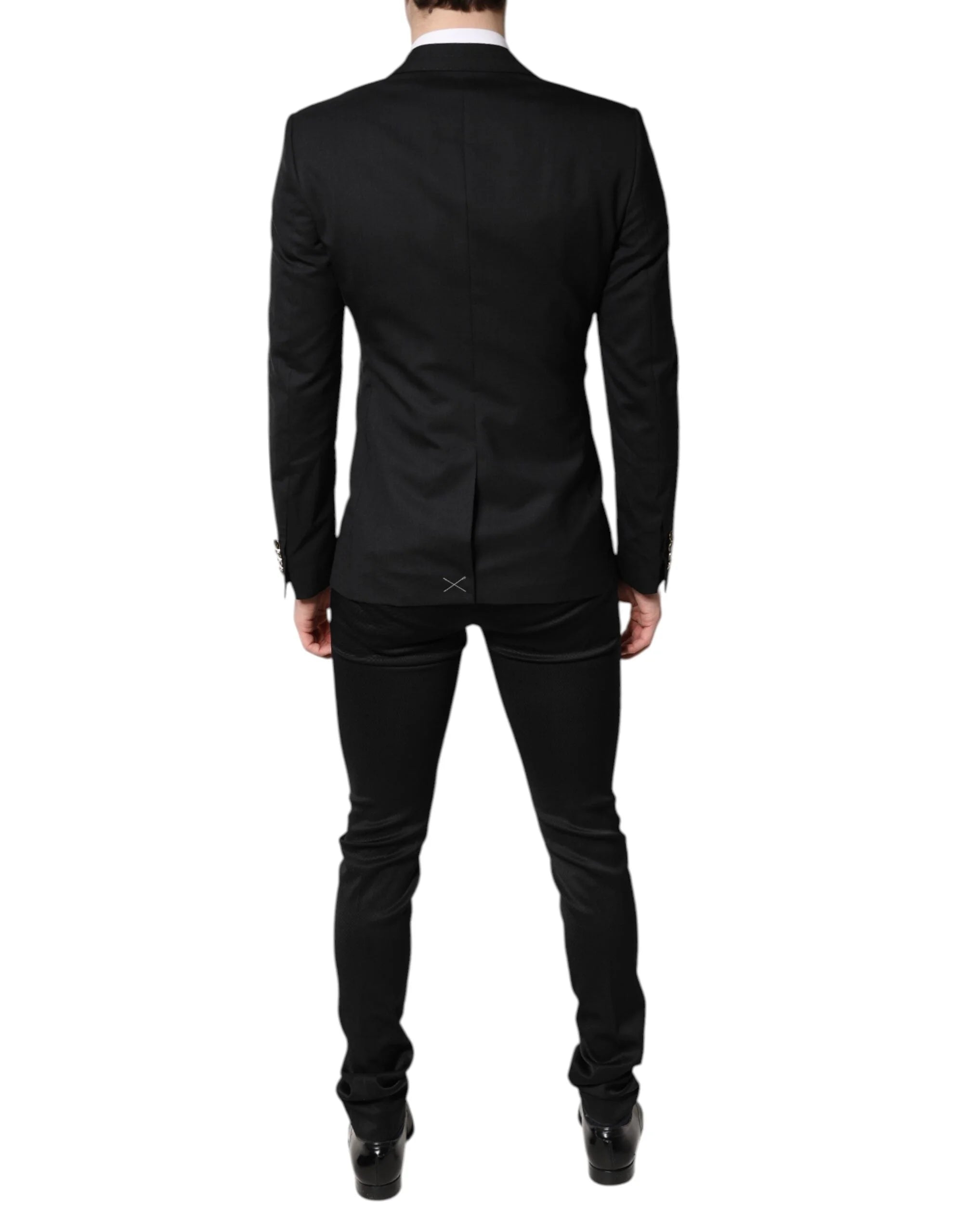 Dolce & Gabbana Black Single Breasted Formal Blazer with Vest - IT46 | S - Sport Jackets