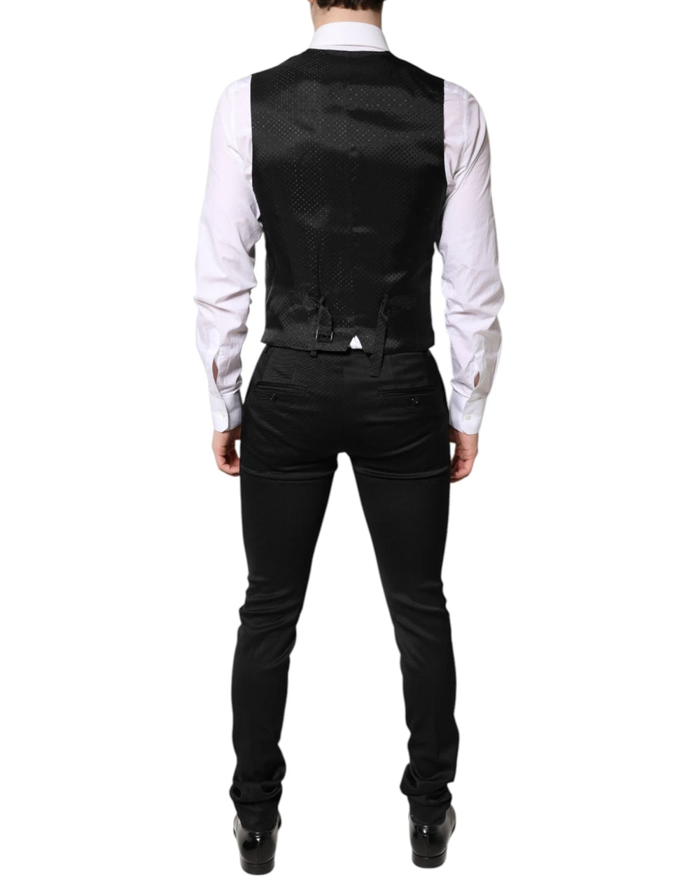 Dolce & Gabbana Black Single Breasted Formal Blazer with Vest - IT46 | S - Sport Jackets