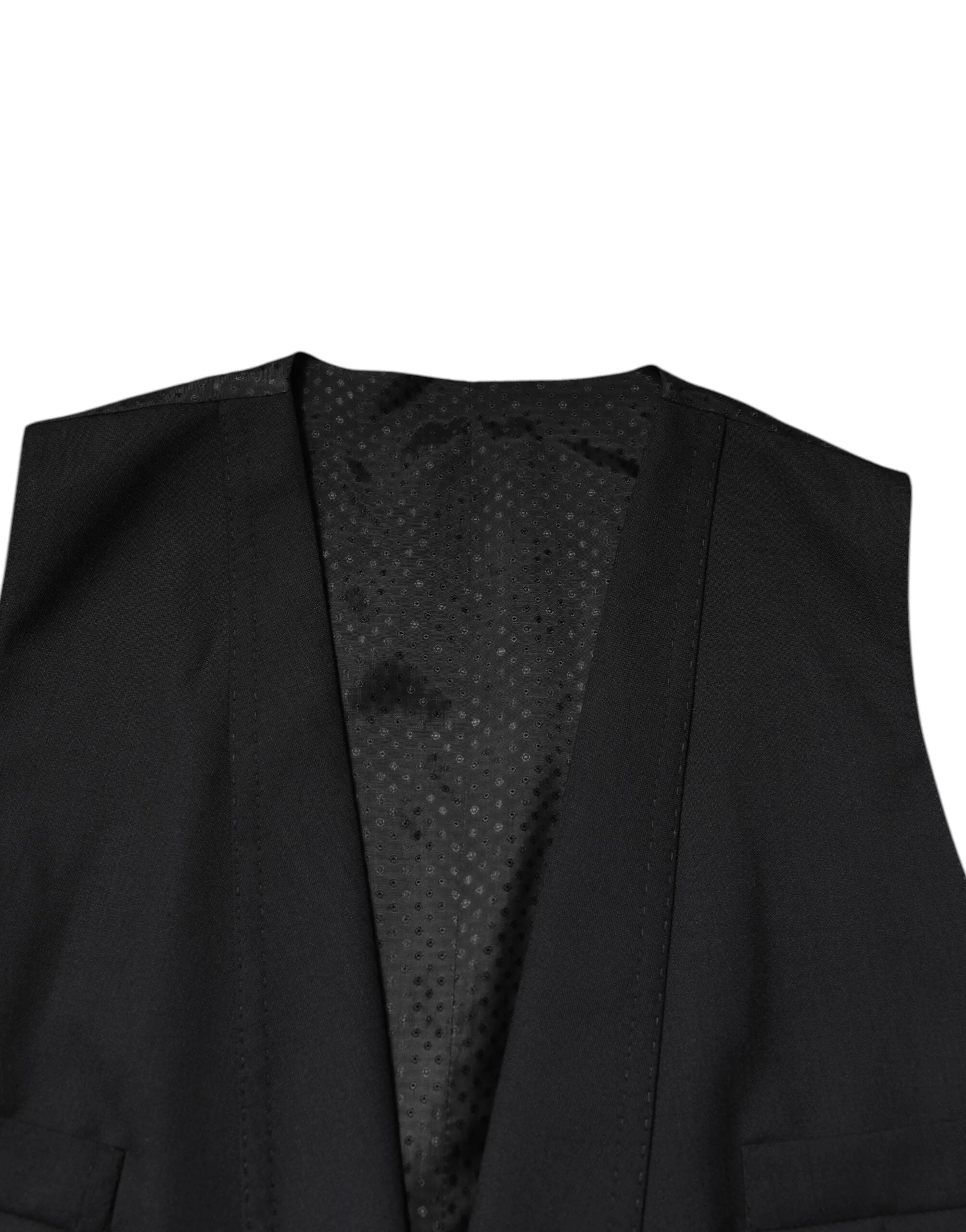 Dolce & Gabbana Black Single Breasted Formal Blazer with Vest - IT46 | S - Sport Jackets