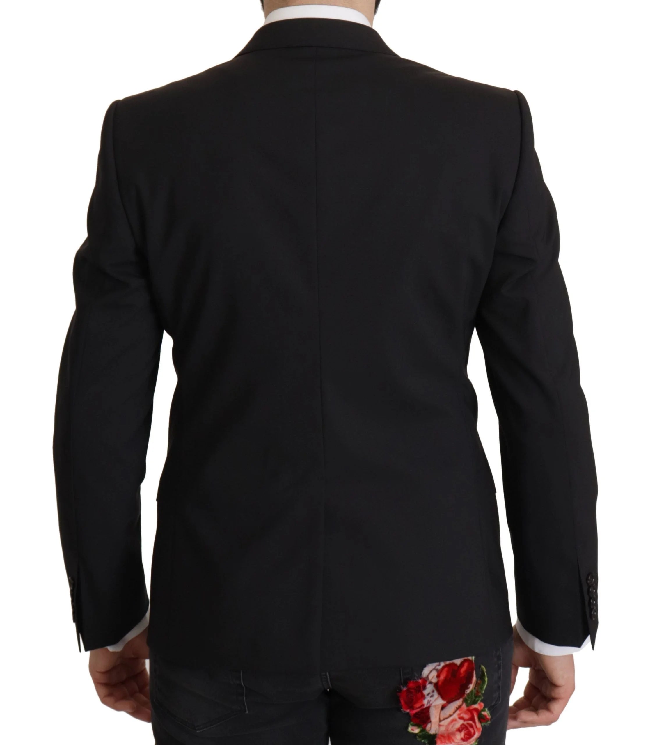 Dolce & Gabbana Black Single Breasted Jacket MARTINI Blazer - IT50 | L - Sport Jackets