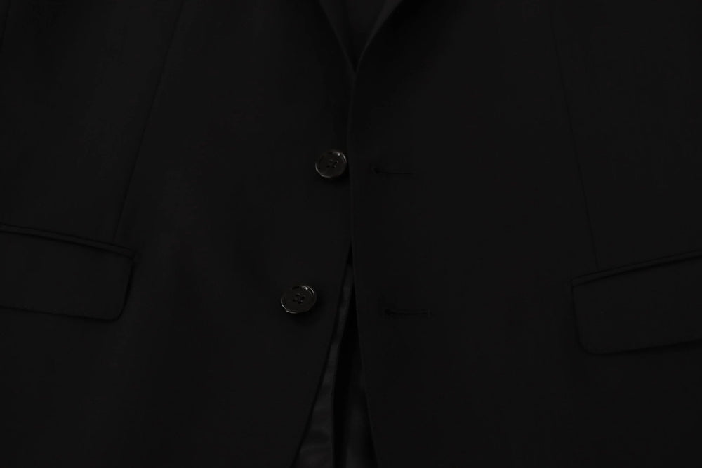Dolce & Gabbana Black Single Breasted Jacket MARTINI Blazer - IT50 | L - Sport Jackets