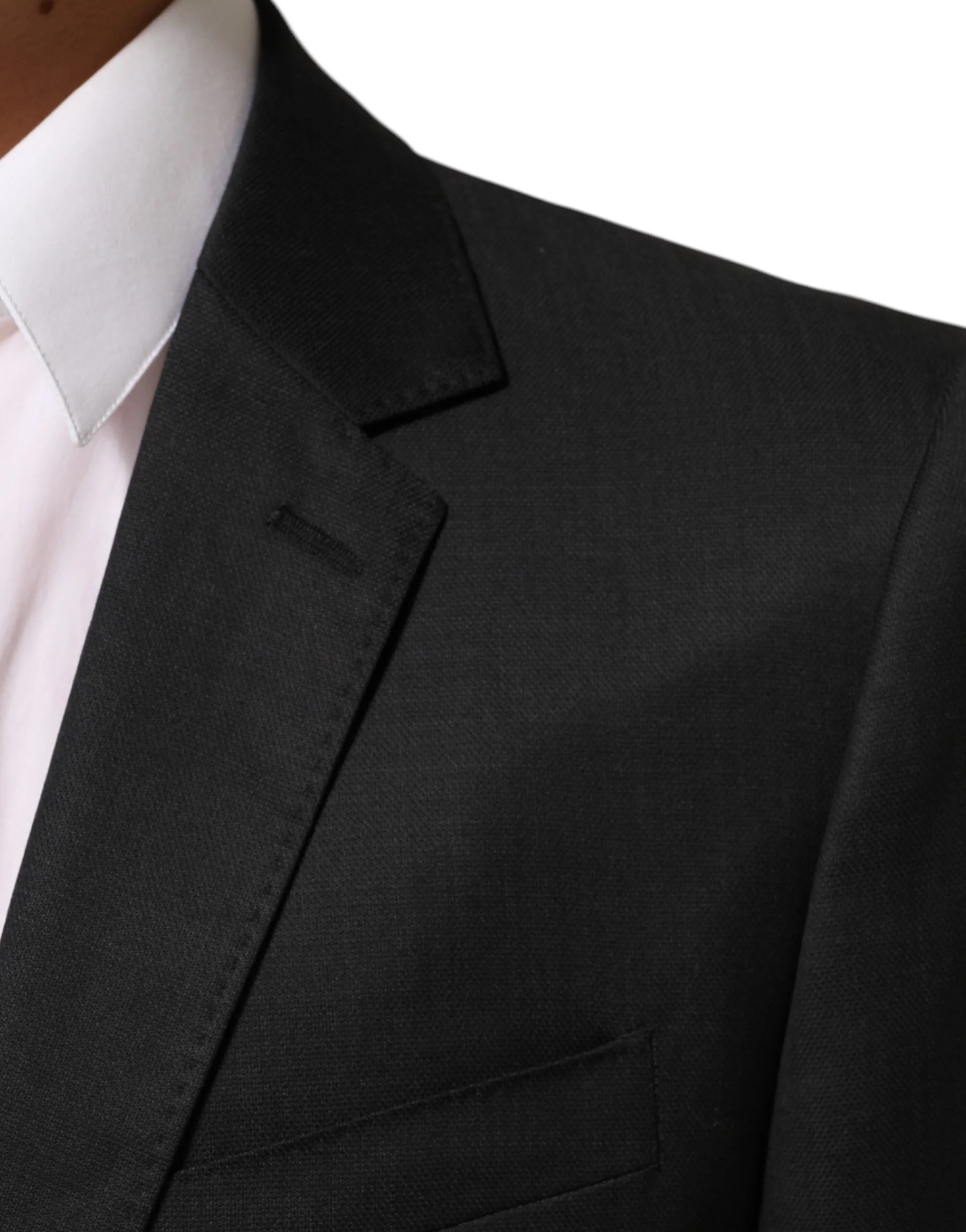 Dolce & Gabbana Black Single Breasted Men Coat MARTINI Blazer - IT50 | L - Sport Jackets