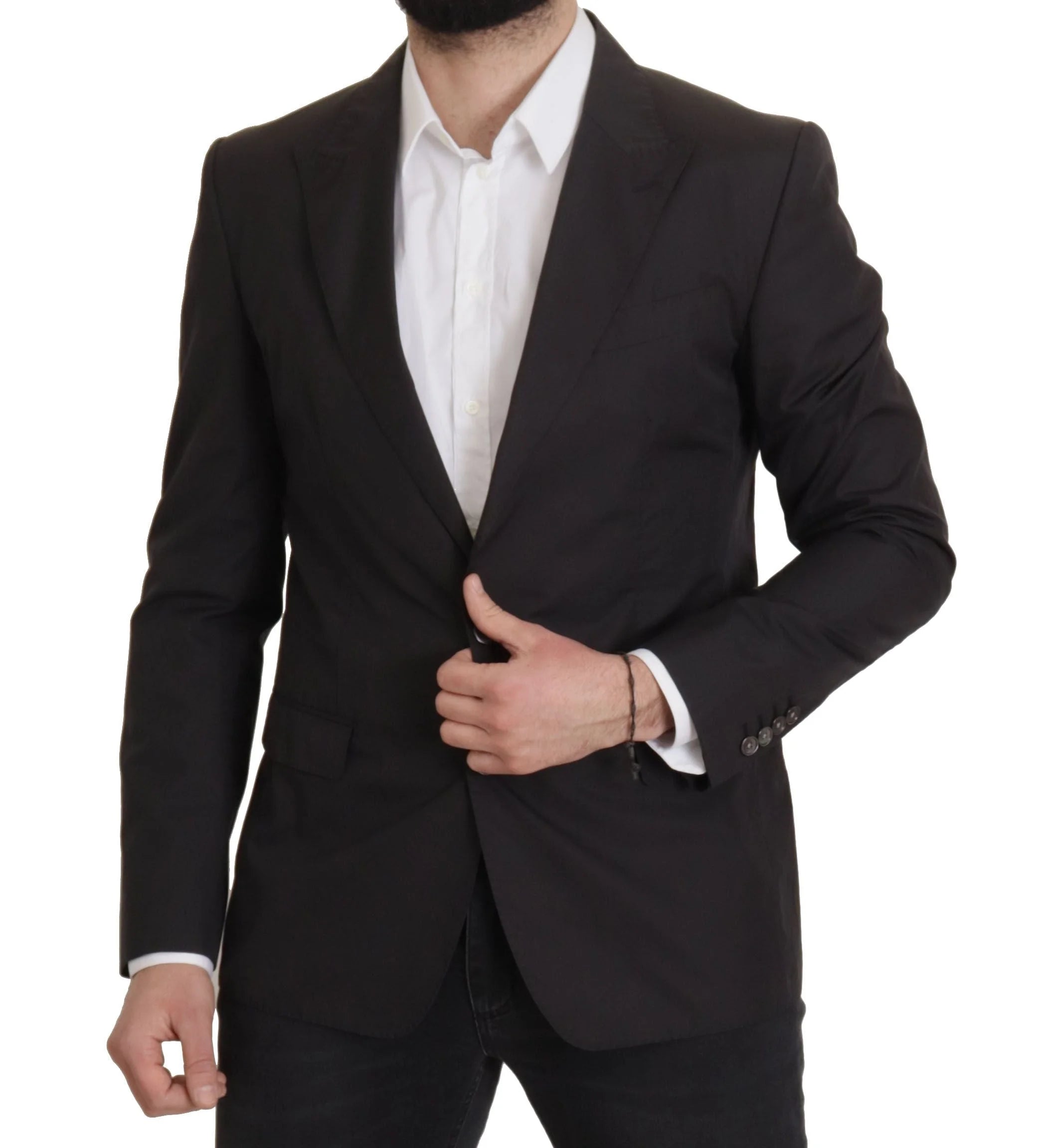 Dolce & Gabbana Black Single Breasted TAORMINA Breasted Blazer - IT50 | L - Sport Jackets