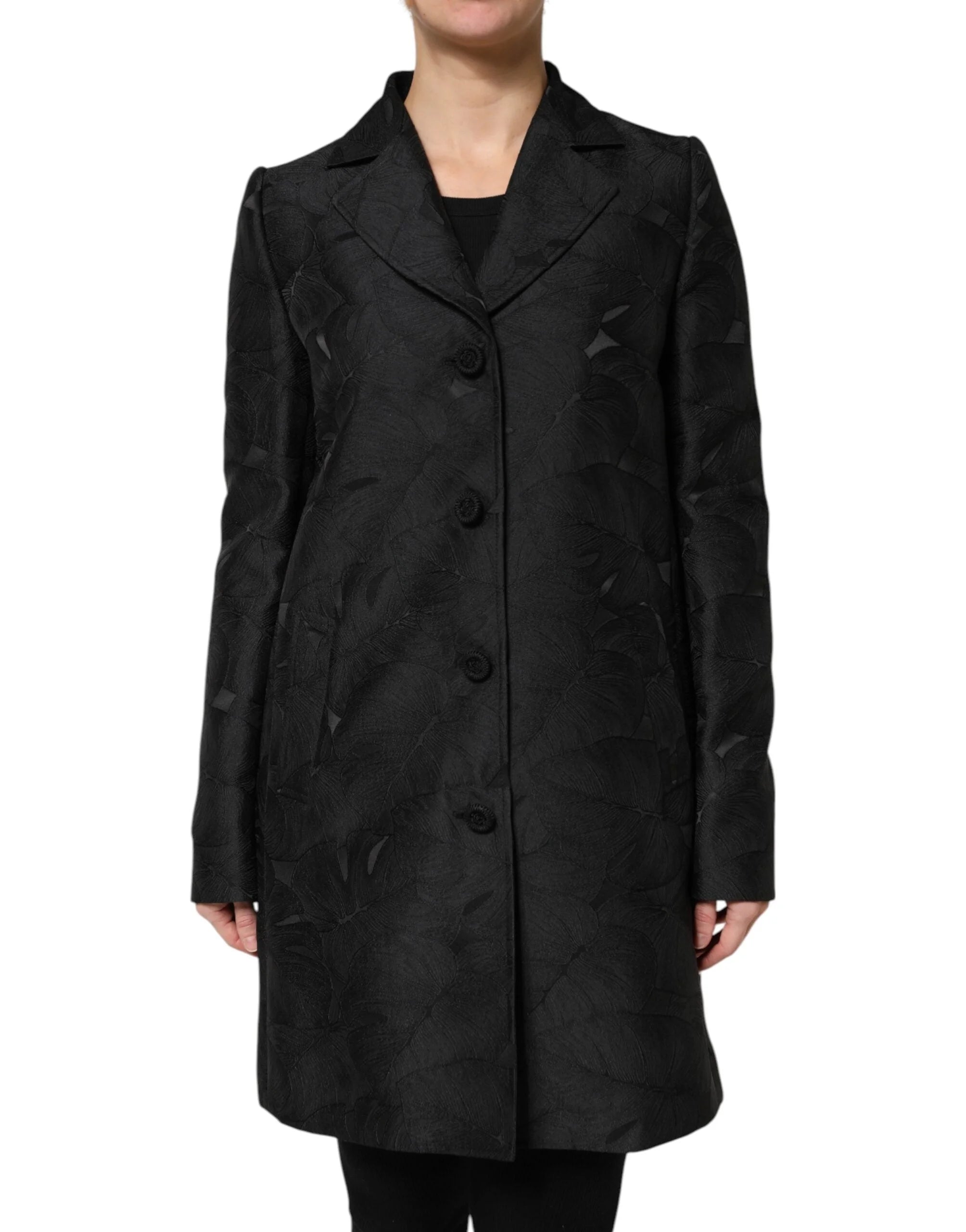 Dolce & Gabbana Black Single Breasted Trench Coat Jacket - Trench Coats