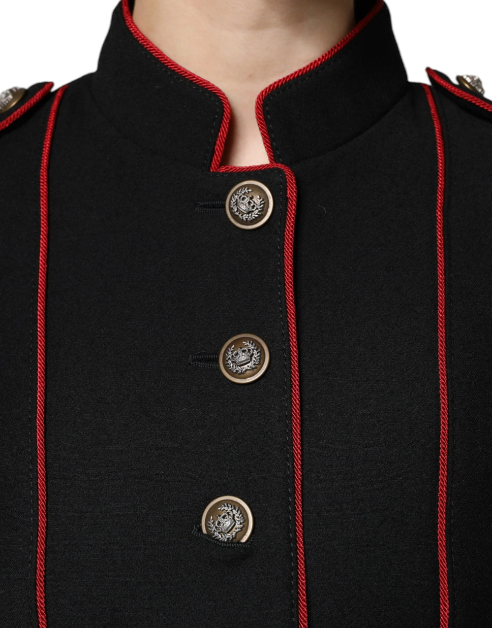 Dolce & Gabbana Black Single Breasted Trench Coat Jacket - IT38 | XS - Trench Coats