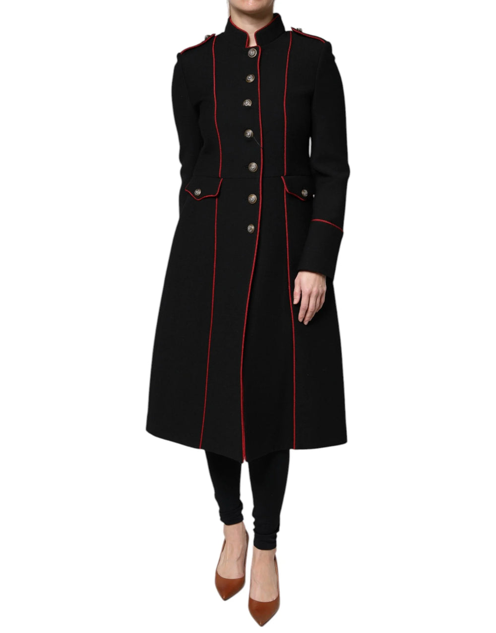 Dolce & Gabbana Black Single Breasted Trench Coat Jacket - IT38 | XS - Trench Coats
