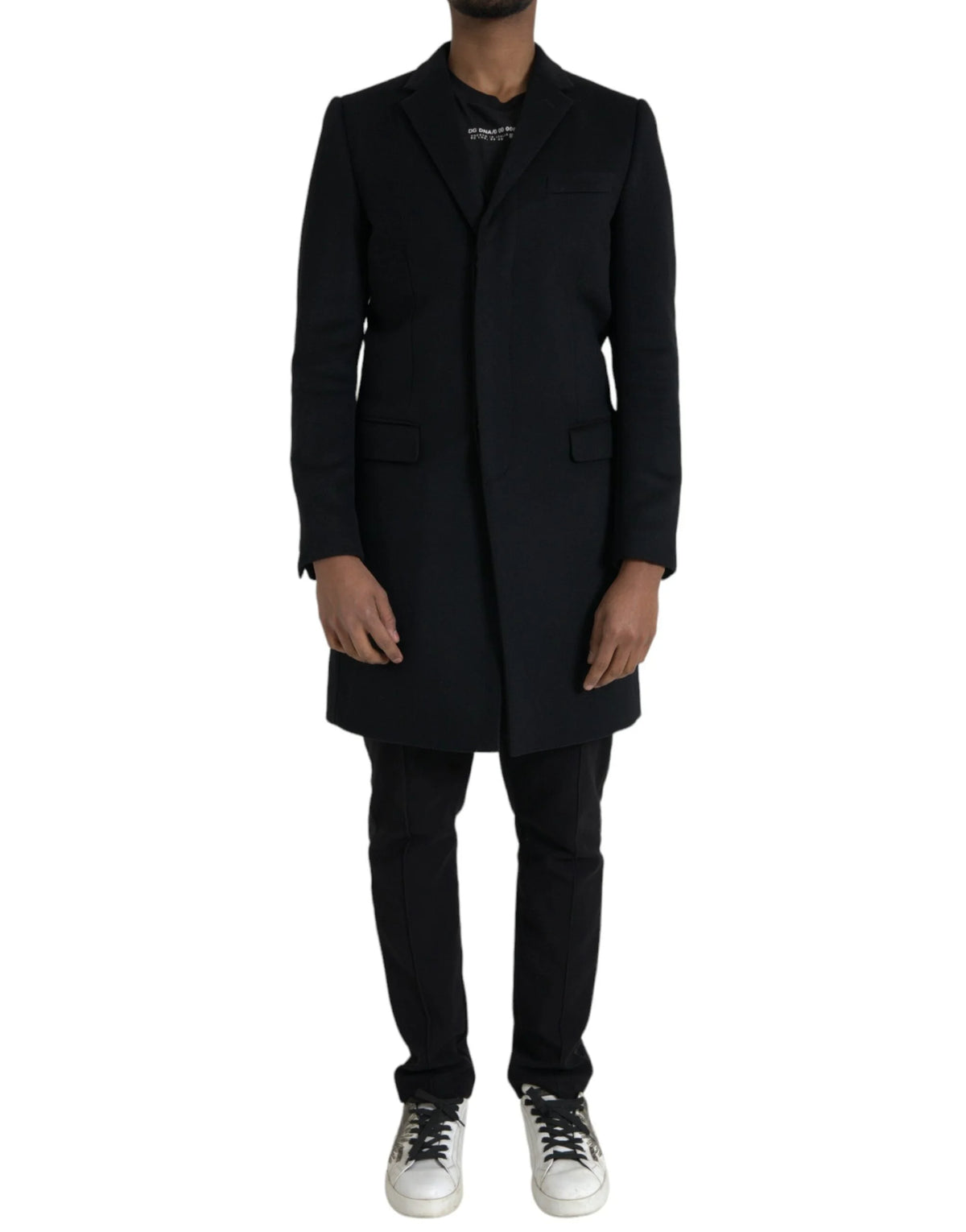 Dolce & Gabbana Black Single Breasted Trench Coat Jacket - IT46 | S - Trench Coats