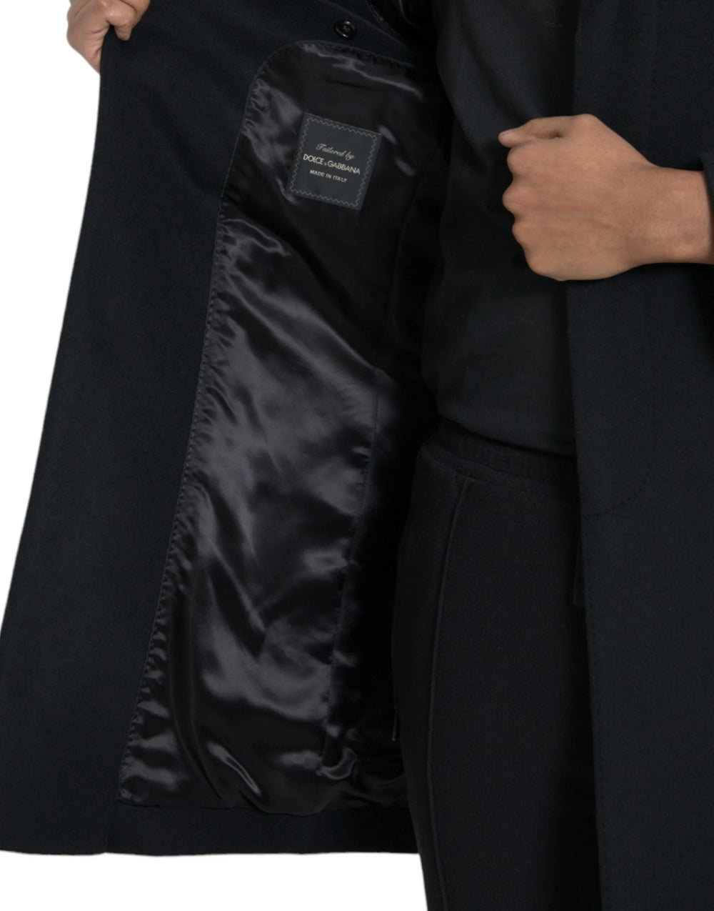 Dolce & Gabbana Black Single Breasted Trench Coat Jacket - IT46 | S - Trench Coats