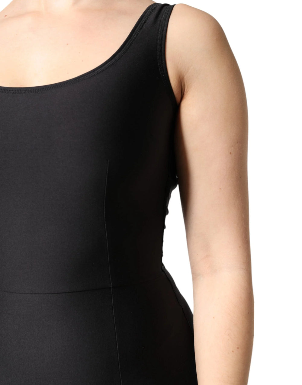 Dolce & Gabbana Black Sleeveless Bodycon Women Jumpsuit Dress - IT40|S
