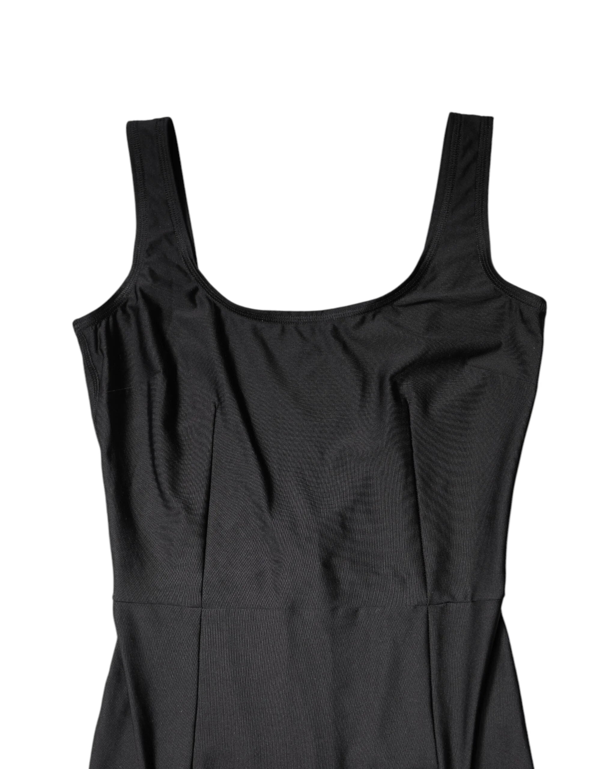 Dolce & Gabbana Black Sleeveless Bodycon Women Jumpsuit Dress - IT40|S