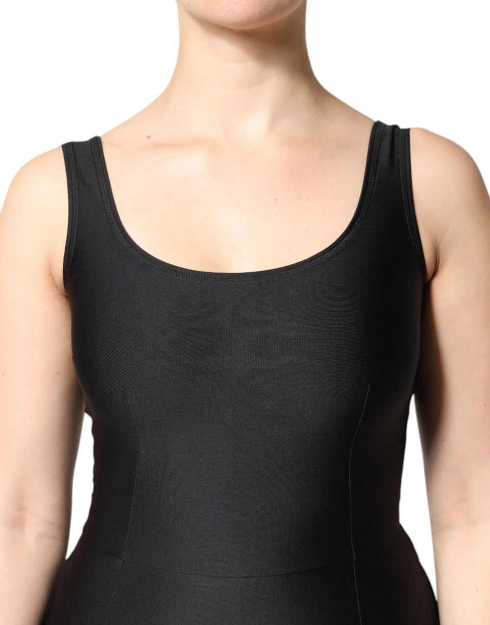 Dolce & Gabbana Black Sleeveless Bodycon Women Jumpsuit Dress - IT40|S