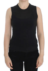 Dolce & Gabbana Black Sleeveless Crewneck Vest Pullover - Sweaters