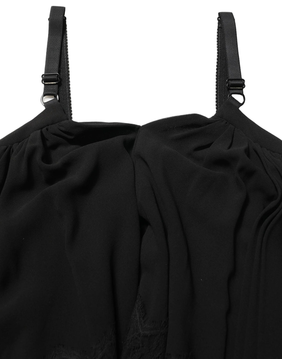 Dolce & Gabbana Black Sleeveless Floral Lace Tank Blouse Top - IT40|S