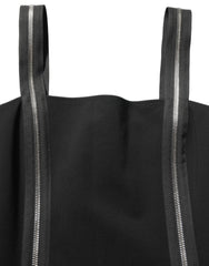 Dolce & Gabbana Black Sleeveless Front Zipper Midi Dress - IT40|S