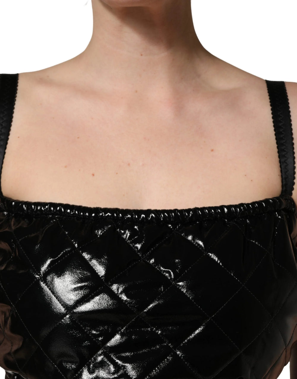 Dolce & Gabbana Black Sleeveless Romper Jumpsuit Dress - IT46|XL