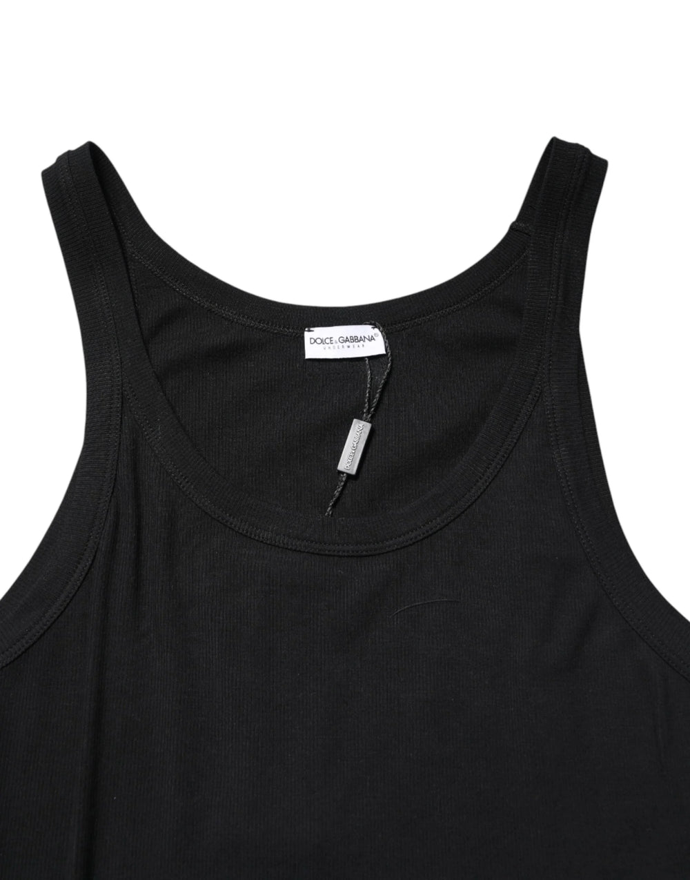 Dolce & Gabbana Black Sleeveless Round Neck Tank Top T-shirt - IT4 | S