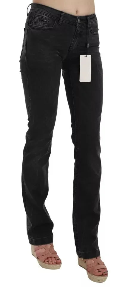 Dolce & Gabbana Black Slim Fit Cotton Jeans D&G Pants - W25 - Jeans